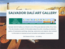 Tablet Screenshot of dali-gallery.com